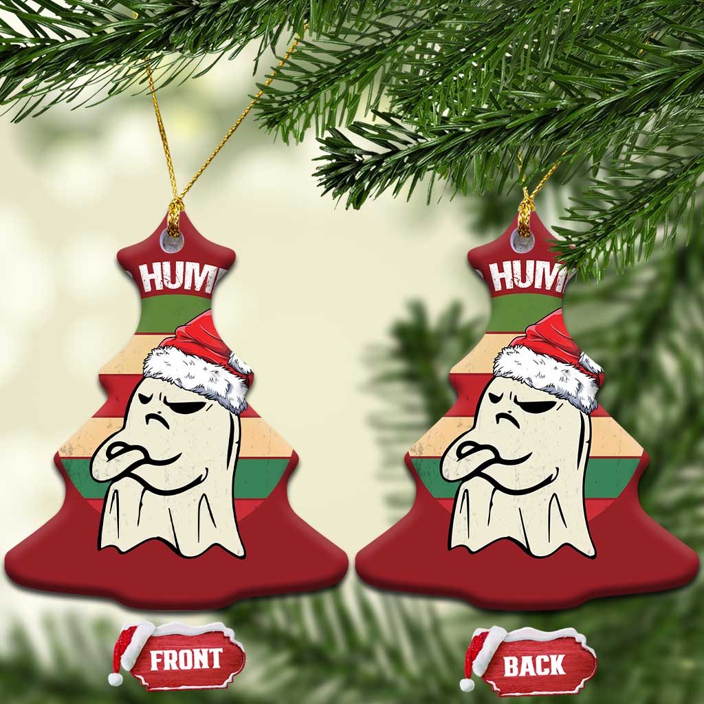 Gothic Xmas Christmas Ornament Boo Humbug Santa Ghost TS09