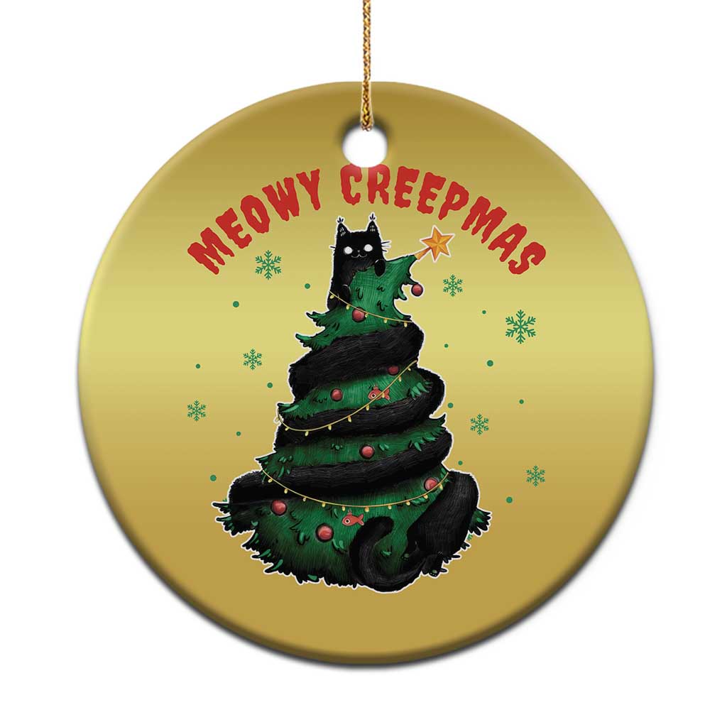 Gothic Xmas Christmas Ornament Meowy Creepmas Cat Christmas Tree TS09