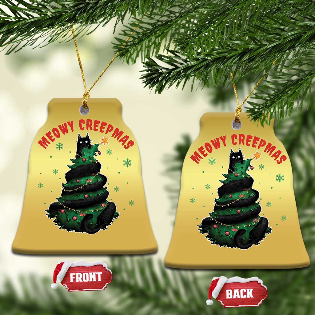 Gothic Xmas Christmas Ornament Meowy Creepmas Cat Christmas Tree TS09