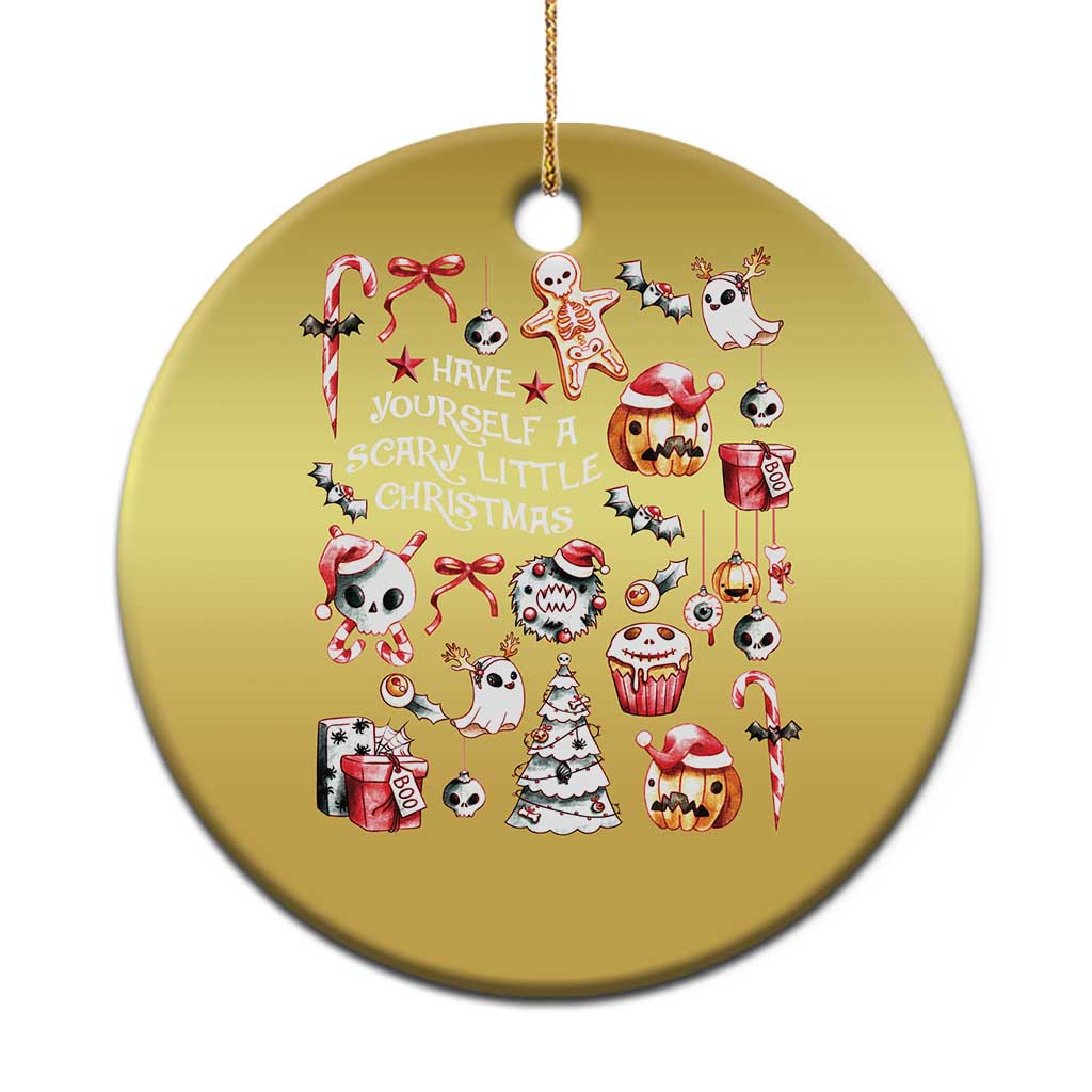 Gothic Xmas Christmas Ornament Have Yourself A Scary Little Christmas TS09