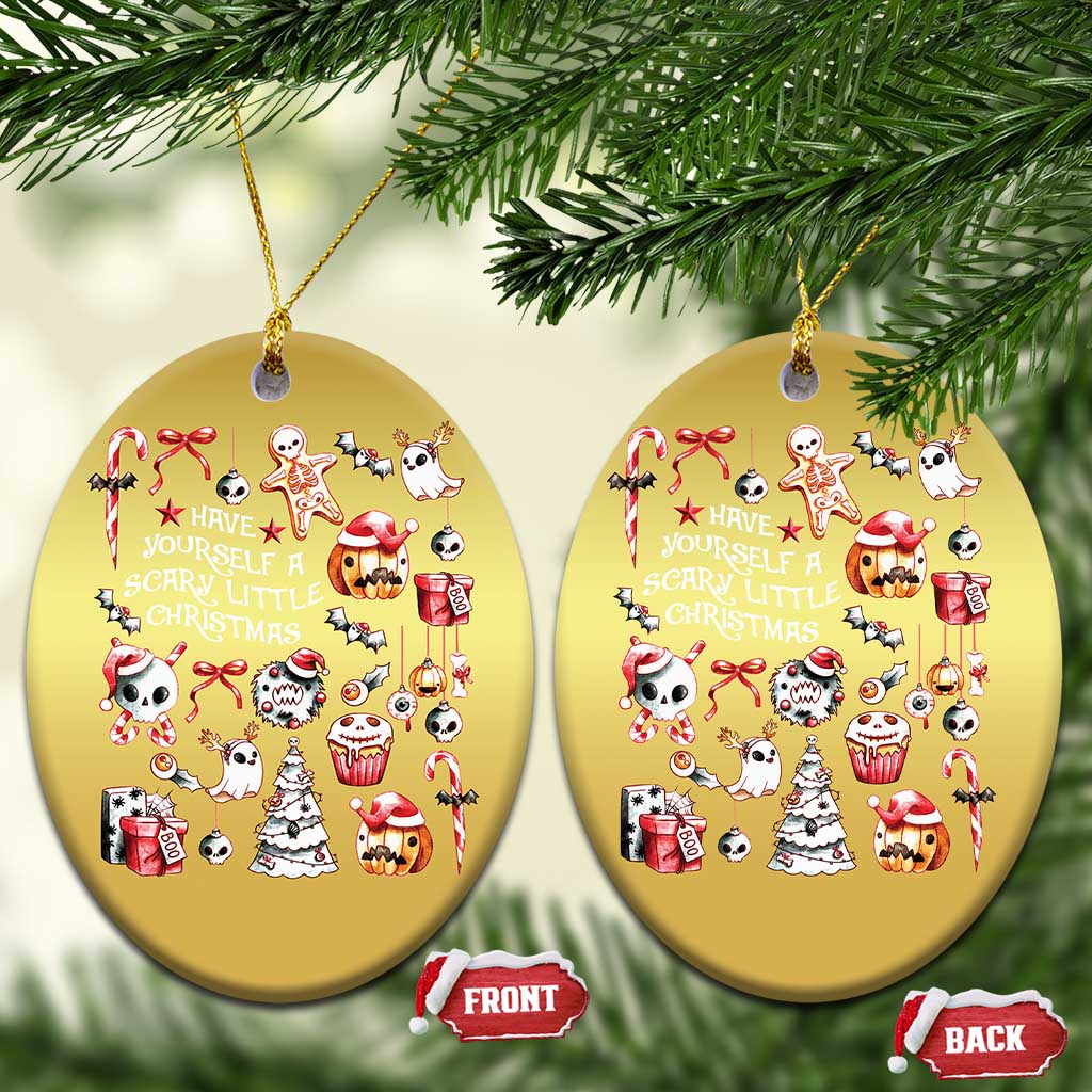 Gothic Xmas Christmas Ornament Have Yourself A Scary Little Christmas TS09
