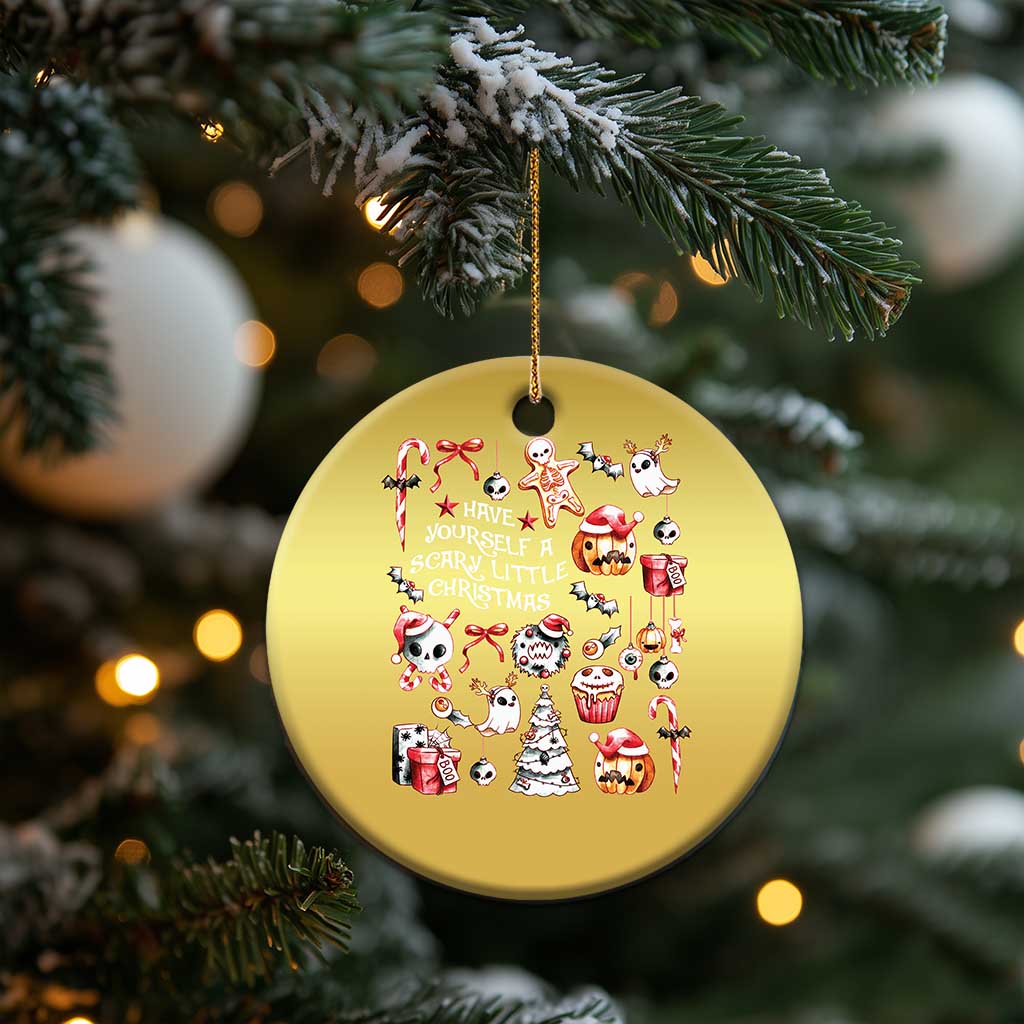 Gothic Xmas Christmas Ornament Have Yourself A Scary Little Christmas TS09