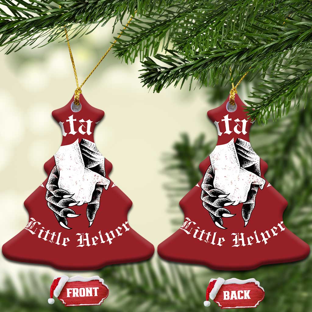 Funny Xmas Satan's Little Helper Christmas Ornament TS09