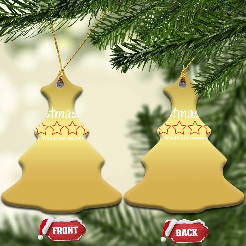 Funny Xmas Bah Humbug Christmas Ornament One Star Very Bad Would Not recommend TS09