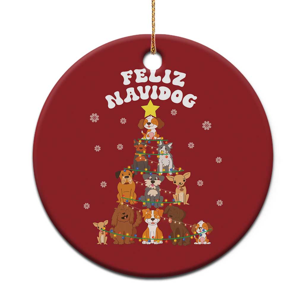 Feliz Navidog Dog Funny Xmas Christmas Ornament TS09