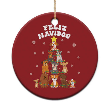 Feliz Navidog Dog Funny Xmas Christmas Ornament TS09