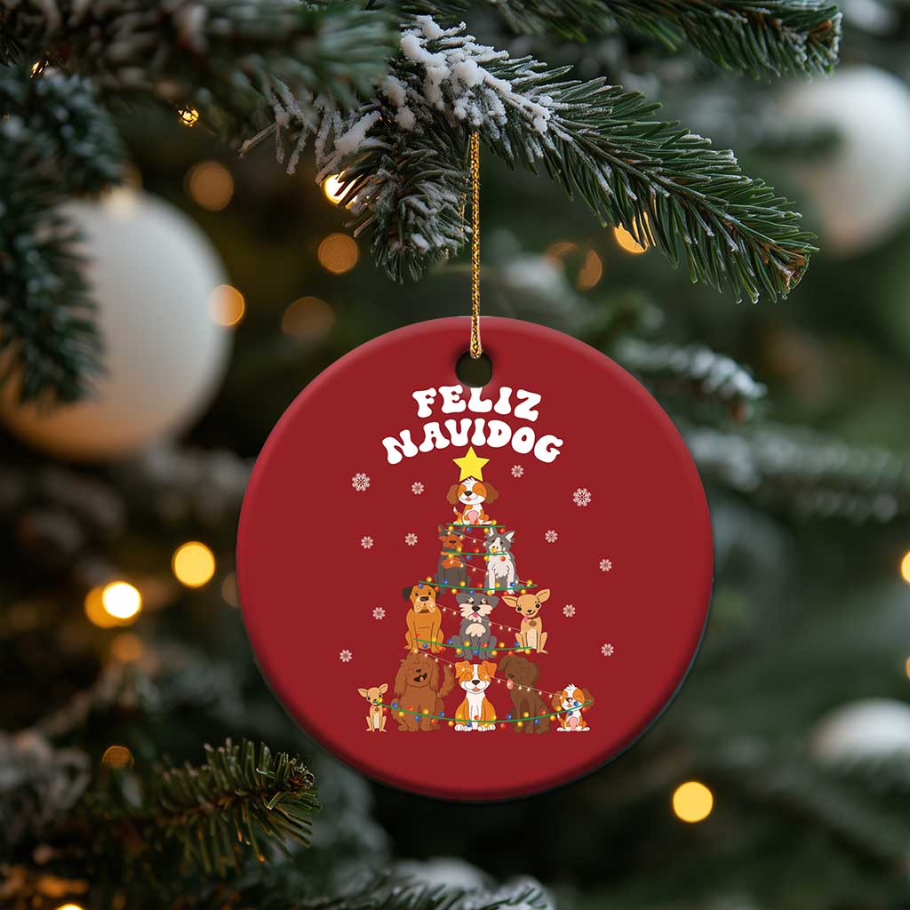 Feliz Navidog Dog Funny Xmas Christmas Ornament TS09