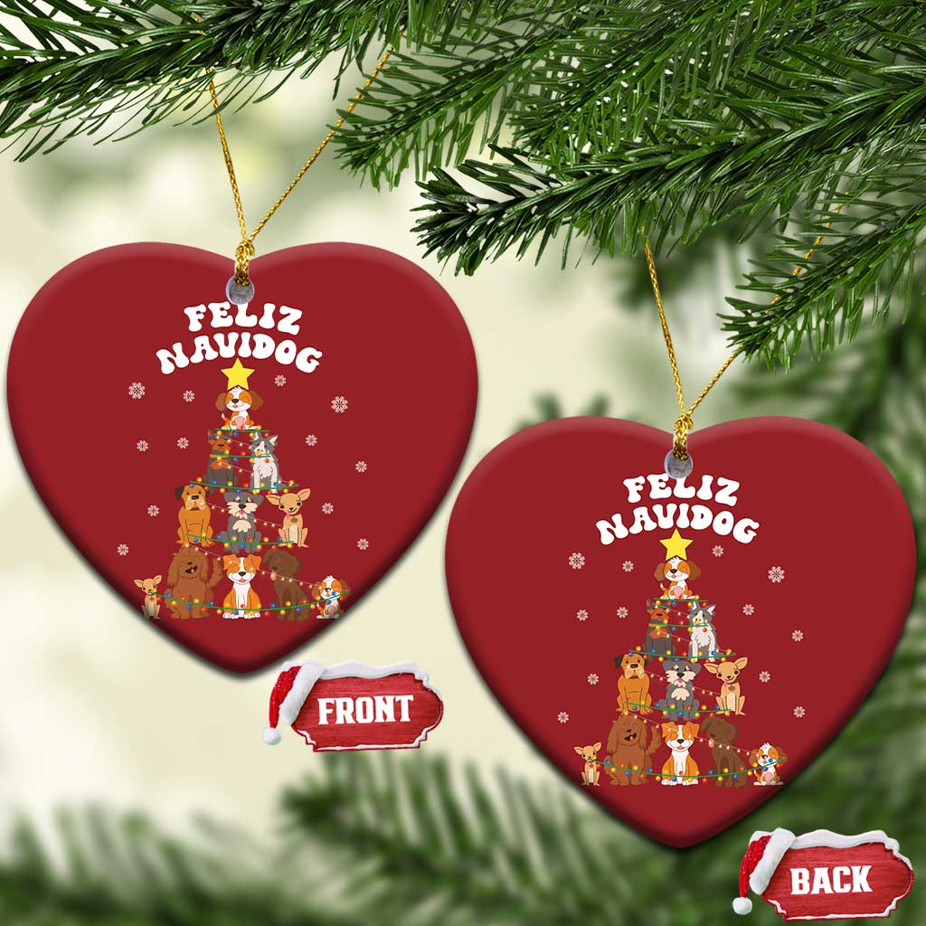 Feliz Navidog Dog Funny Xmas Christmas Ornament TS09