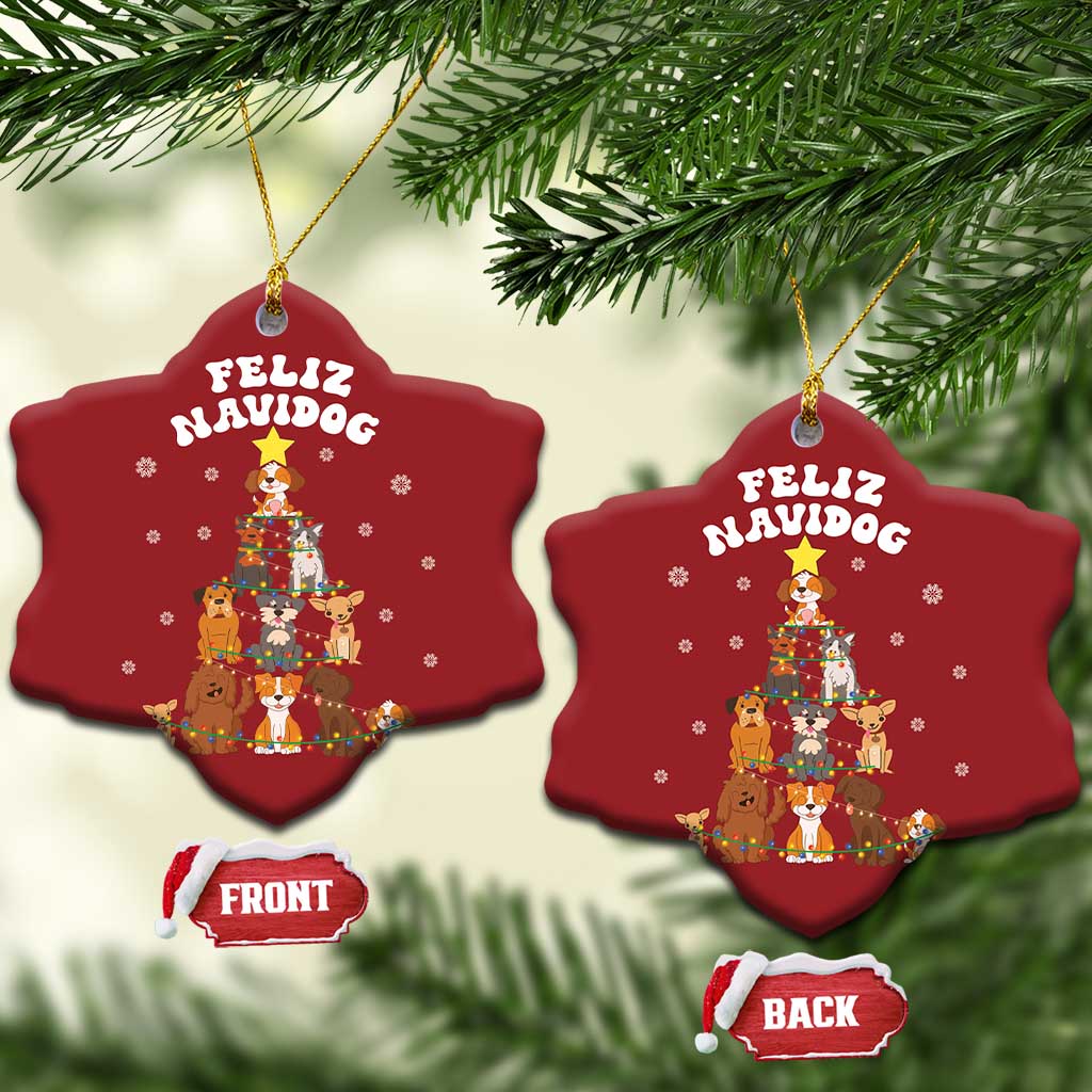 Feliz Navidog Dog Funny Xmas Christmas Ornament TS09