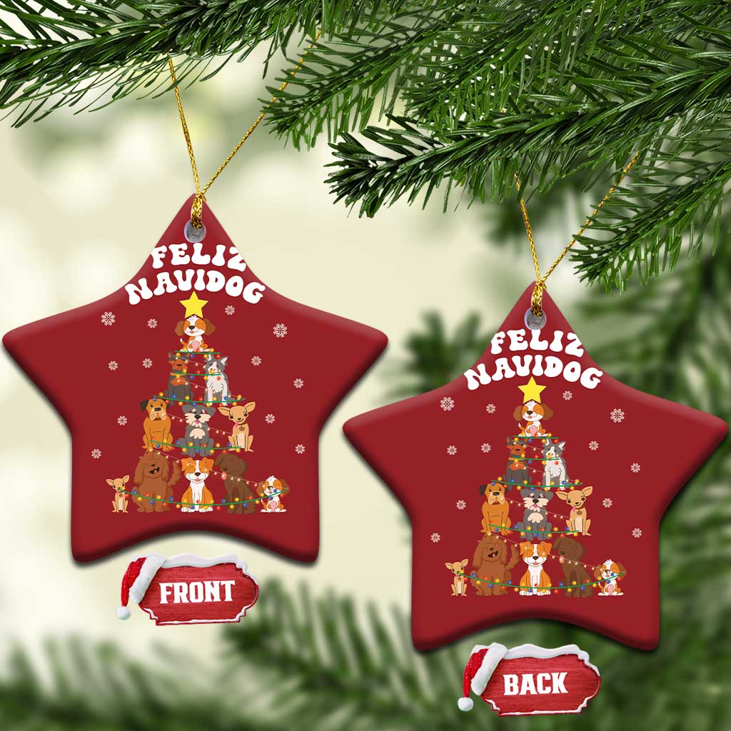 Feliz Navidog Dog Funny Xmas Christmas Ornament TS09