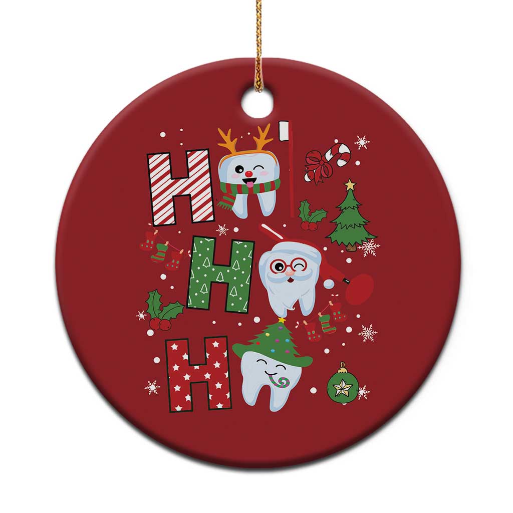 Christmas Dentist Christmas Ornament Ho Ho Ho Tooth Dental TS09