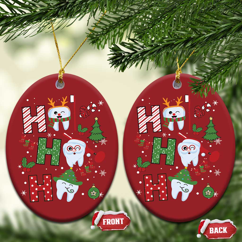 Christmas Dentist Christmas Ornament Ho Ho Ho Tooth Dental TS09