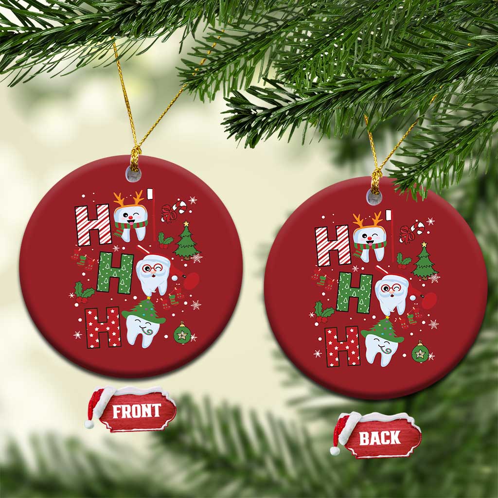 Christmas Dentist Christmas Ornament Ho Ho Ho Tooth Dental TS09