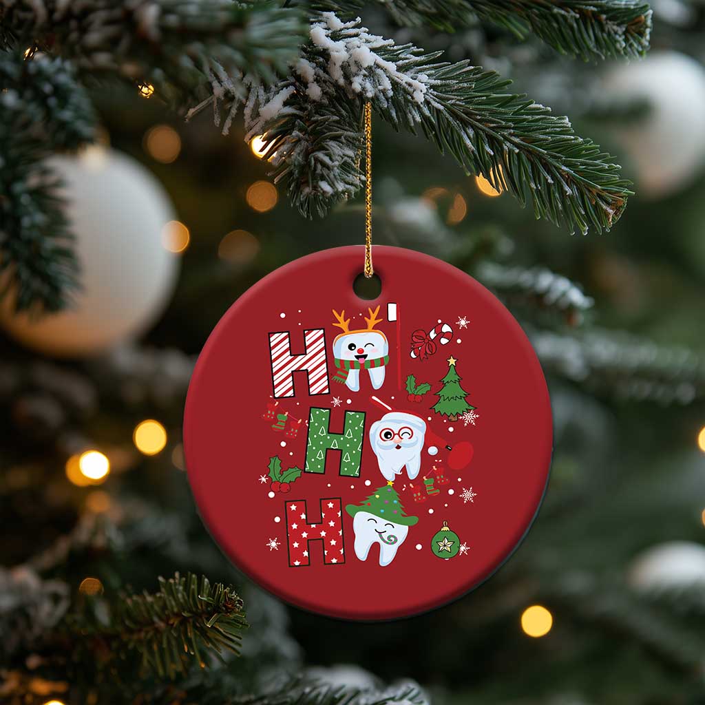 Christmas Dentist Christmas Ornament Ho Ho Ho Tooth Dental TS09