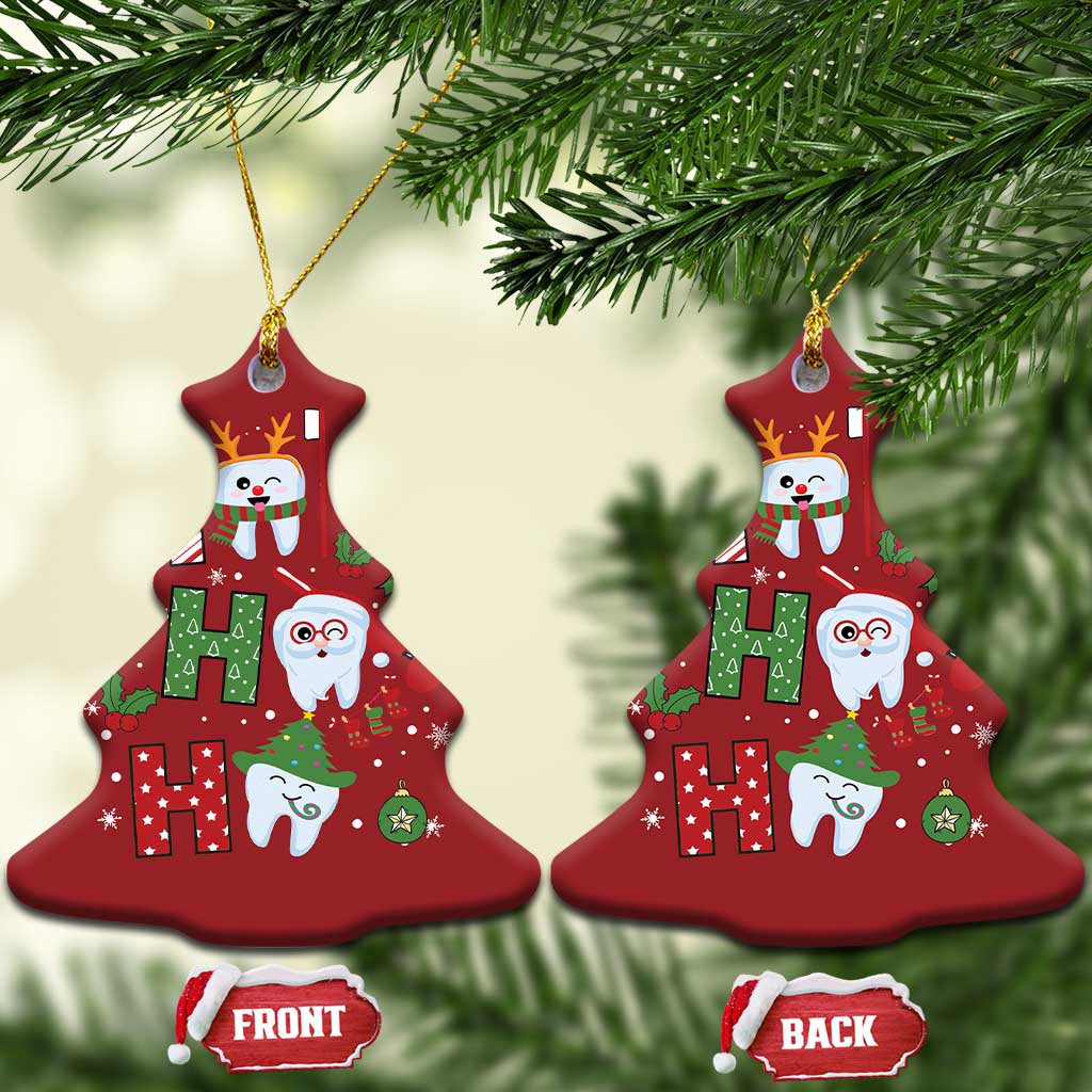 Christmas Dentist Christmas Ornament Ho Ho Ho Tooth Dental TS09
