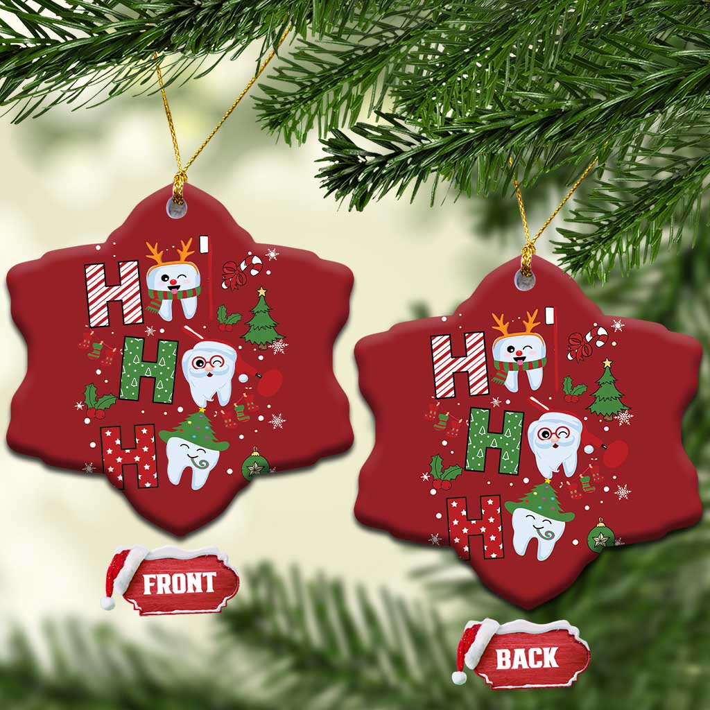 Christmas Dentist Christmas Ornament Ho Ho Ho Tooth Dental TS09