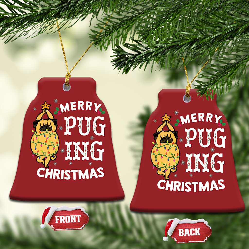 Funny Merry Pugging Christmas Dog Pugmas Pug Christmas Ornament TS09