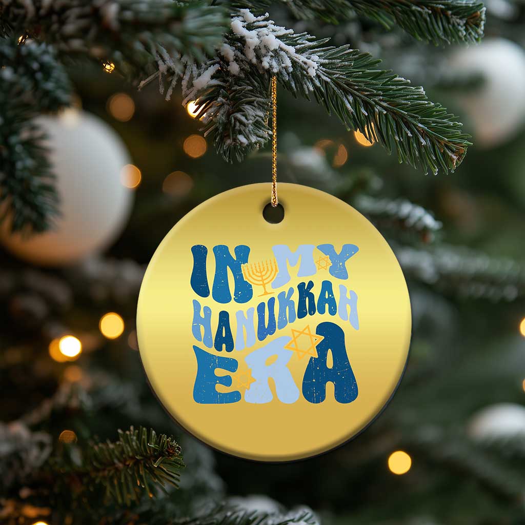 In My Hanukkah Era Christmas Ornament Groovy Chanukkah Jewish TS09