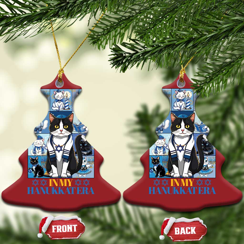 Hanukkah Cat Christmas Ornament In My Hanukkat Era Cute Jewish Cats TS09