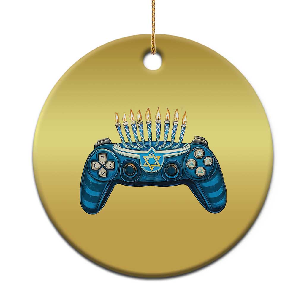 Funny Hanukkah Gamer Gaming Christmas Ornament TS09