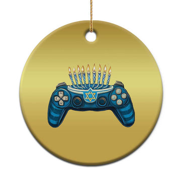 Funny Hanukkah Gamer Gaming Christmas Ornament TS09