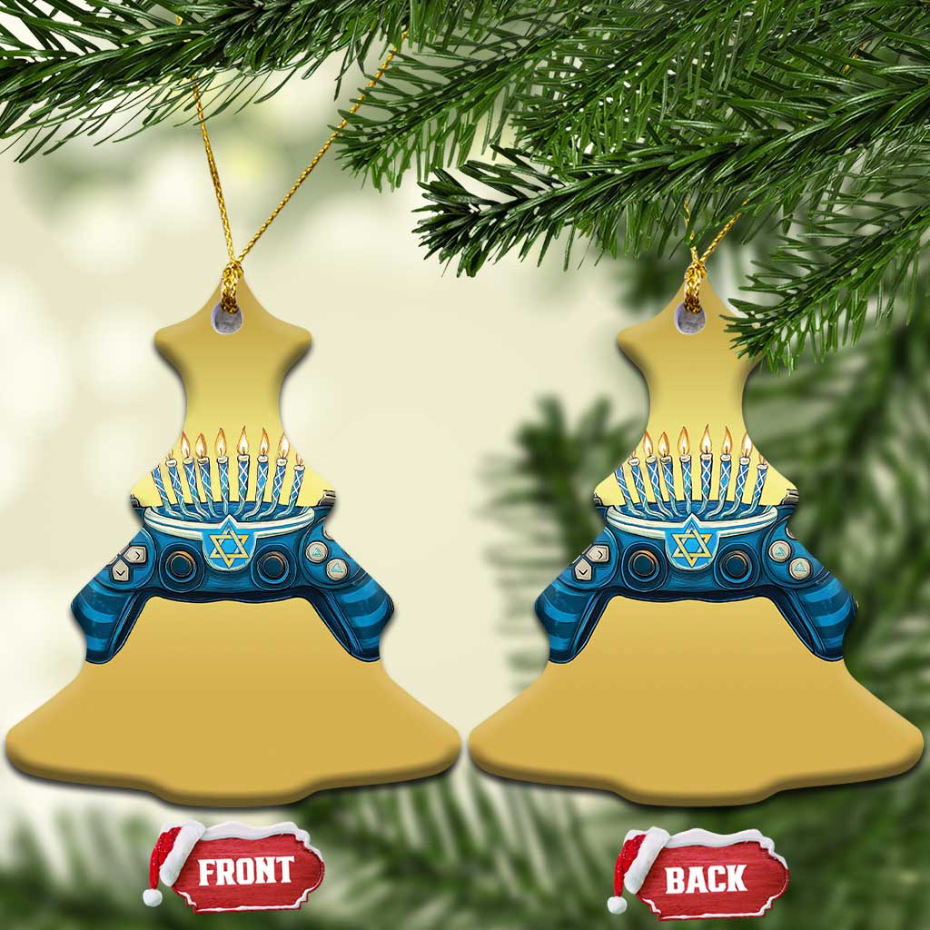 Funny Hanukkah Gamer Gaming Christmas Ornament TS09