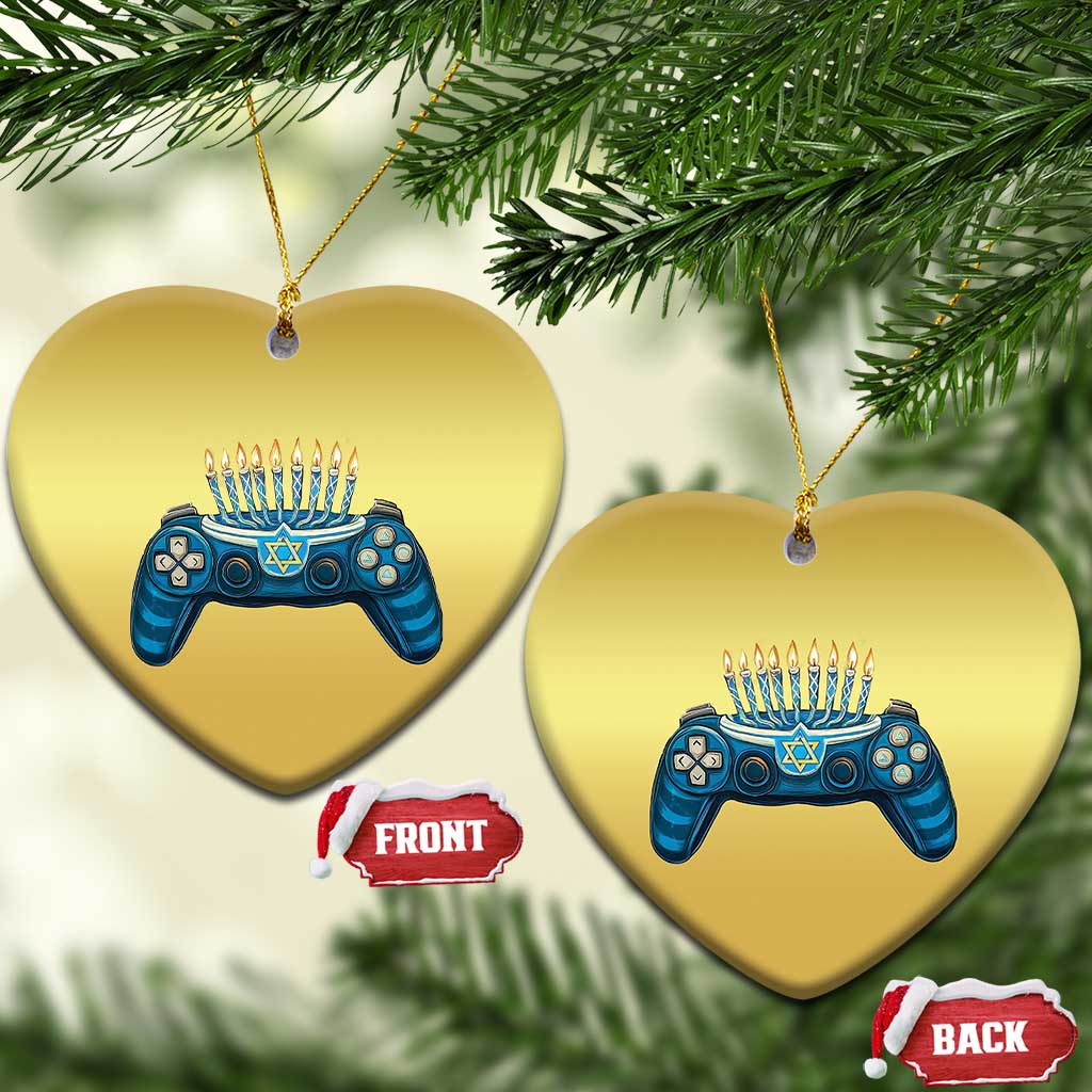 Funny Hanukkah Gamer Gaming Christmas Ornament TS09