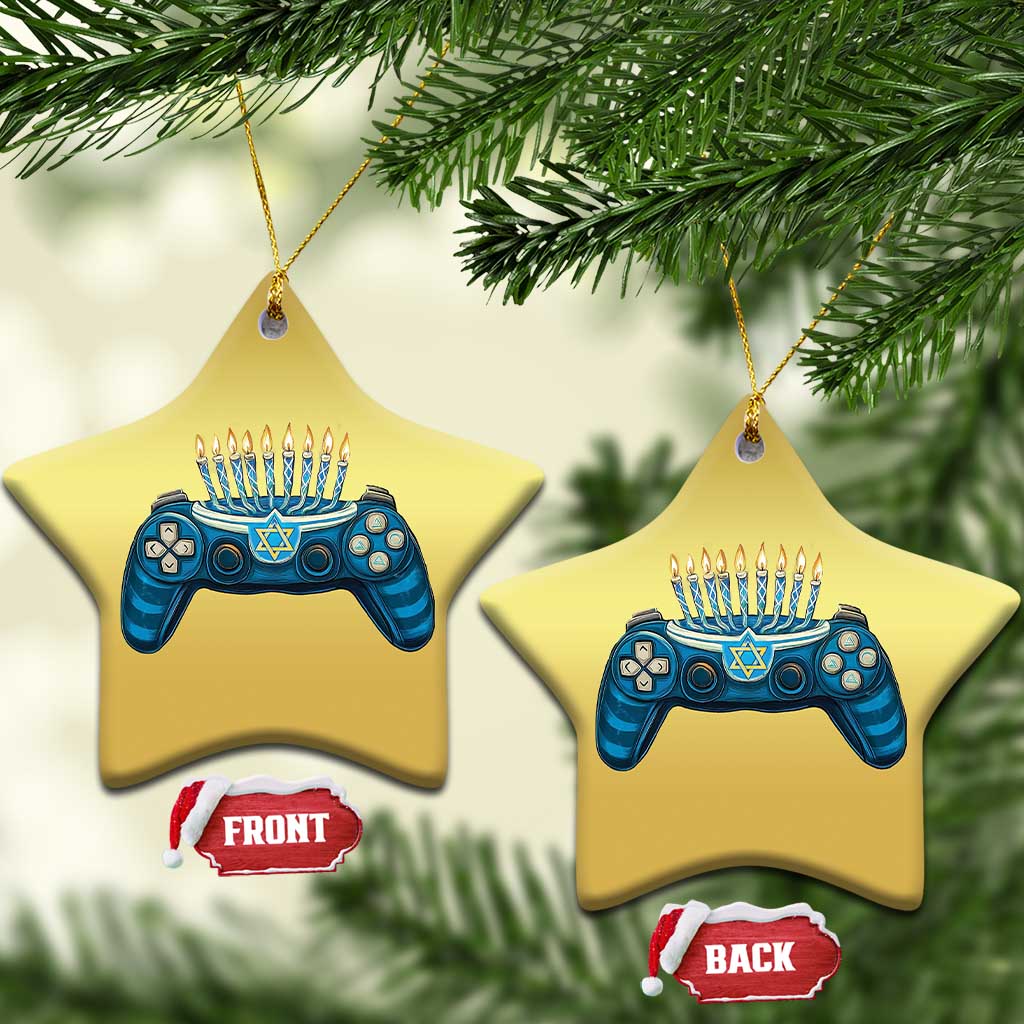 Funny Hanukkah Gamer Gaming Christmas Ornament TS09