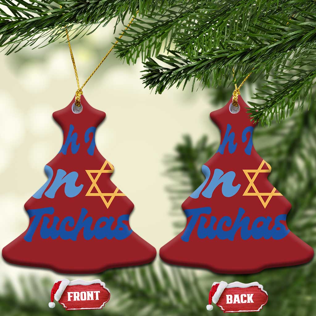 Funny Hanukkah Christmas Ornament Kish Mir In Tuchas Jewish Yiddish Ashkenazi TS09