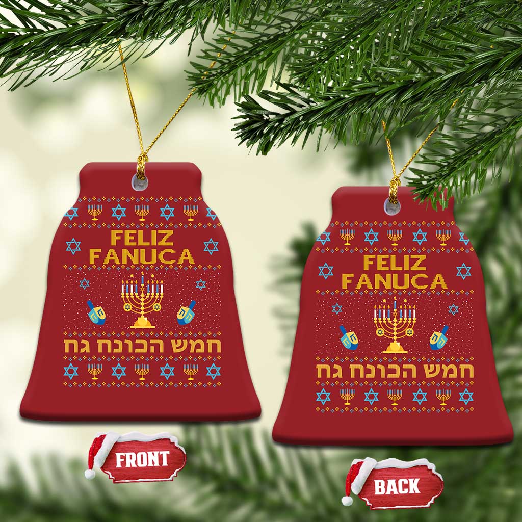 Funny Hanukkah Christmas Ornament Feliz Januca Ladino Jewish Sephardic TS09