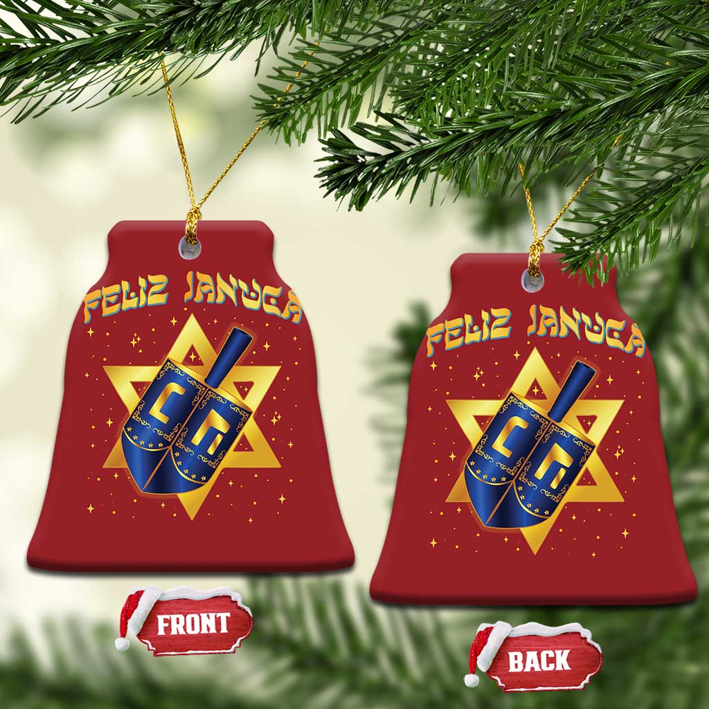 Funny Hanukkah Christmas Ornament Feliz Januca Jewish Sephardic Ladino TS09