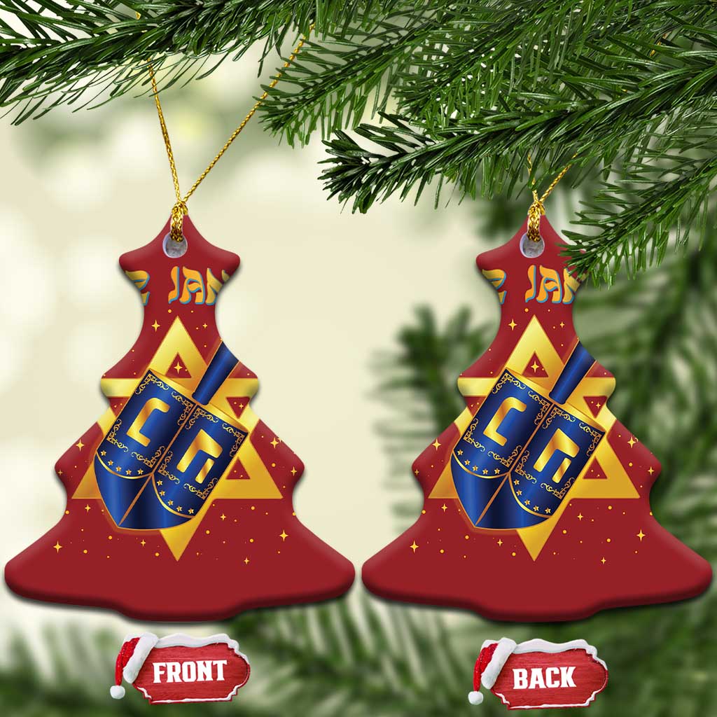 Funny Hanukkah Christmas Ornament Feliz Januca Jewish Sephardic Ladino TS09