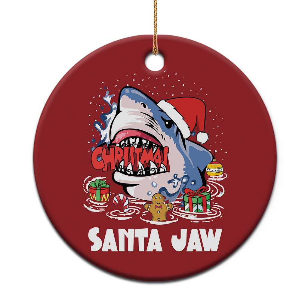 Xmas Shark Santa Jaws Christmas Ornament TS09