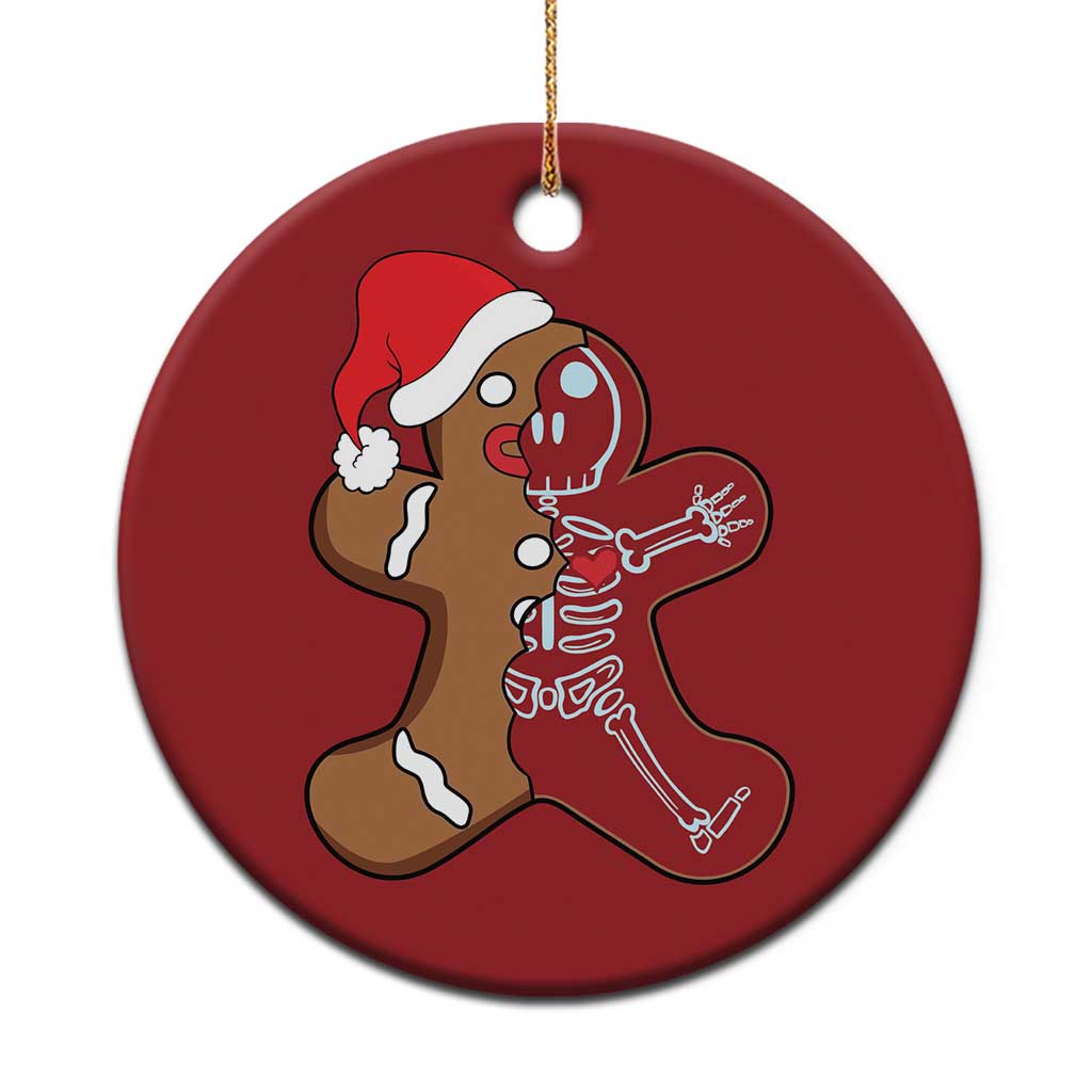 Funny Christmas Gingerbread Skeleton X-Ray Tech Nurse Christmas Ornament TS09
