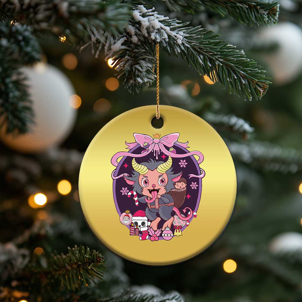 Christmas Kawaii Pastel Krampus Christmas Ornament TS09