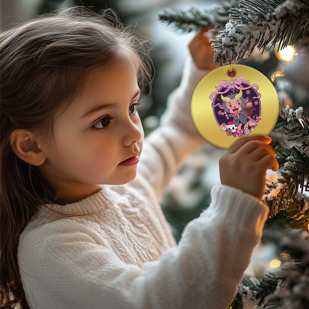 Christmas Kawaii Pastel Krampus Christmas Ornament TS09