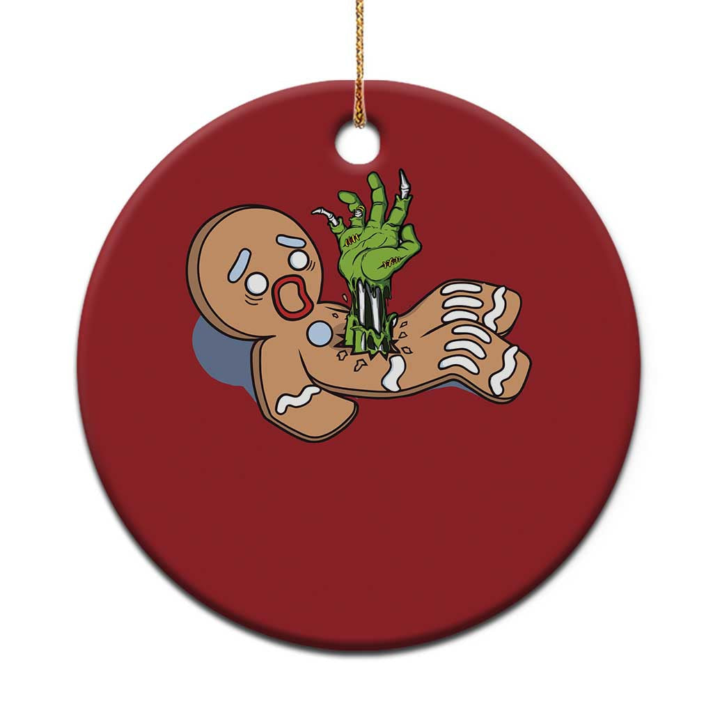 Funny Xmas Christmas Ornament Scary Zombie Gingerbread Krampus Broken Cookie TS09