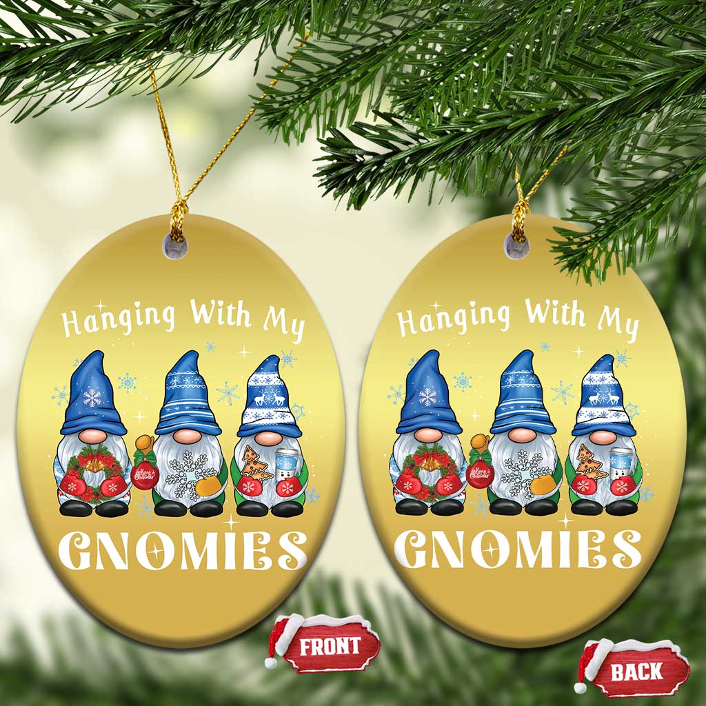 Cute Xmas Gnome Christmas Ornament Hanging With My Gnomies TS09