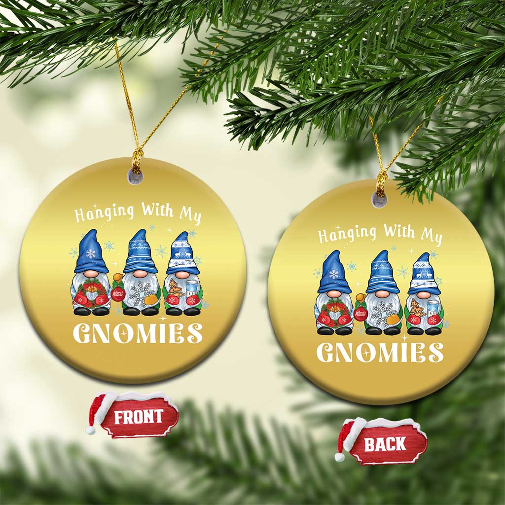 Cute Xmas Gnome Christmas Ornament Hanging With My Gnomies TS09
