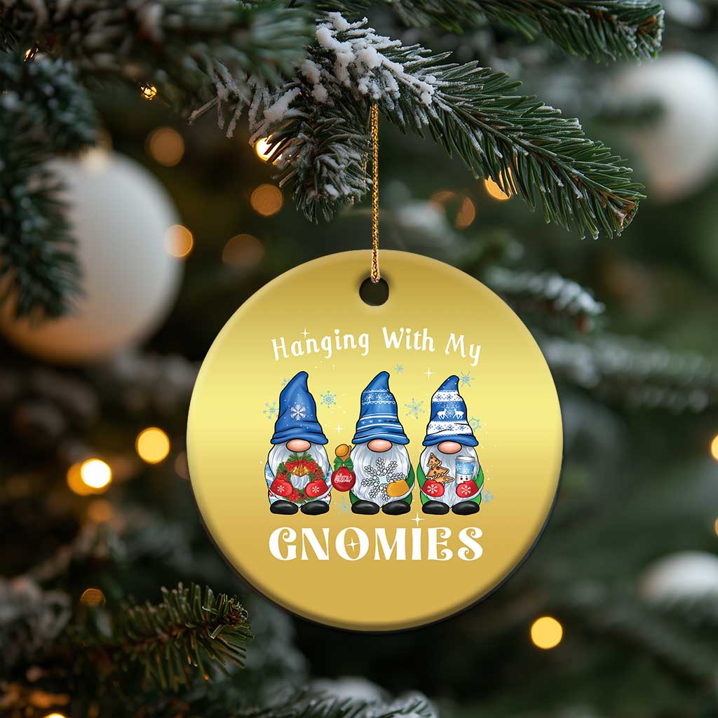 Cute Xmas Gnome Christmas Ornament Hanging With My Gnomies TS09
