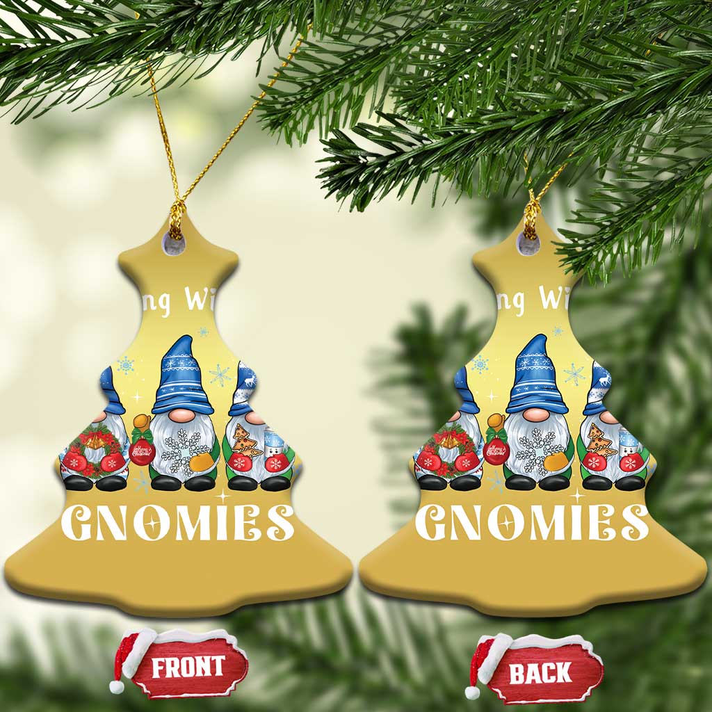 Cute Xmas Gnome Christmas Ornament Hanging With My Gnomies TS09