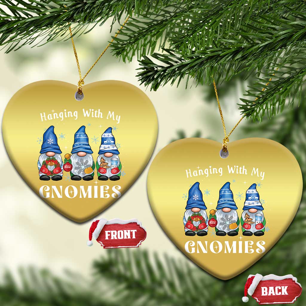 Cute Xmas Gnome Christmas Ornament Hanging With My Gnomies TS09