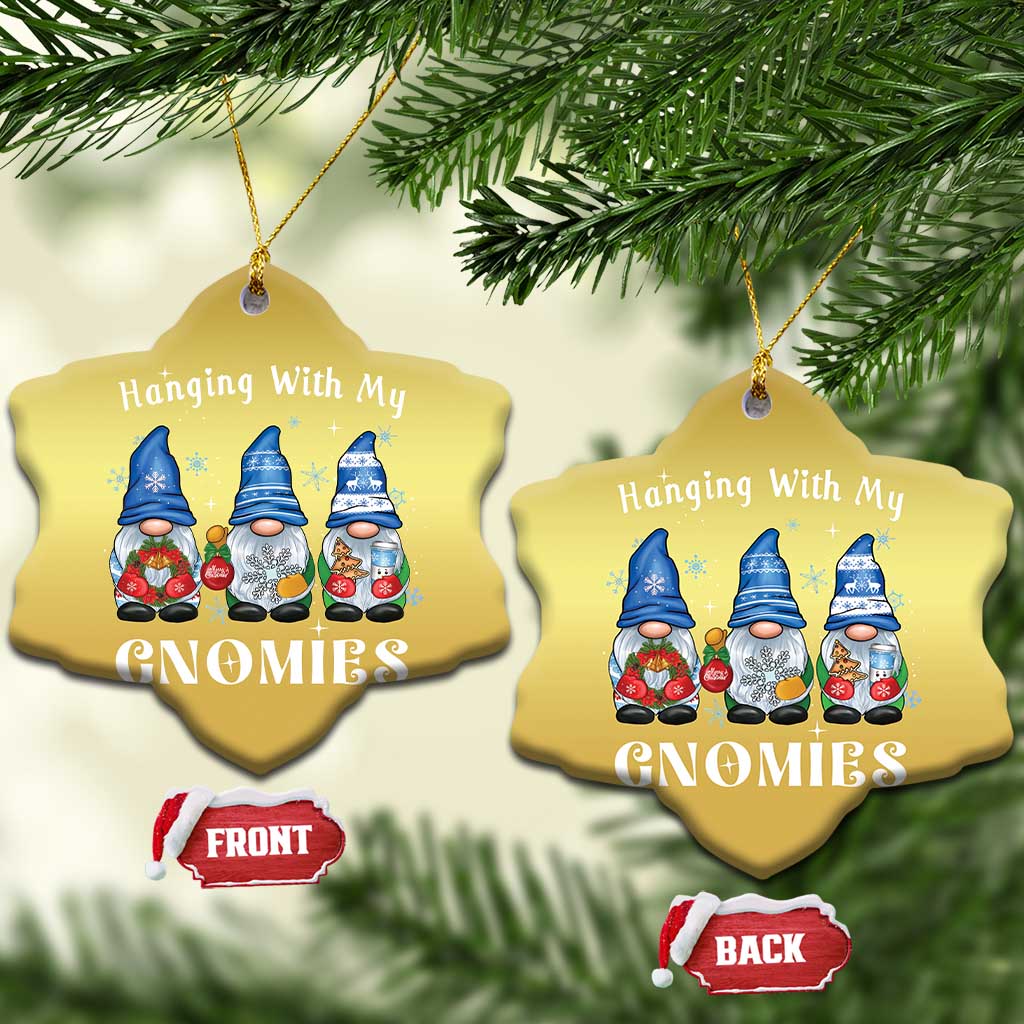 Cute Xmas Gnome Christmas Ornament Hanging With My Gnomies TS09