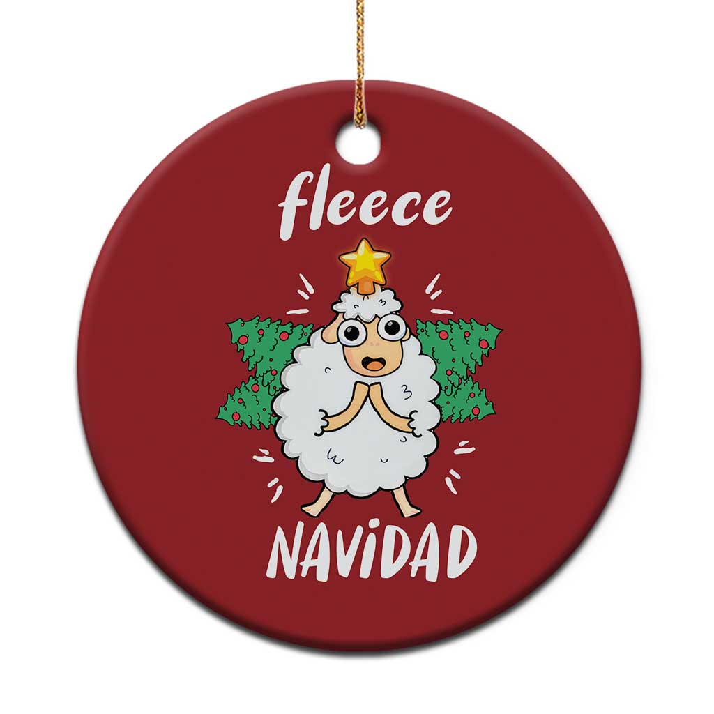 Funny Xmas Christmas Ornament Fleece Navidad Cute Sheep Christmas Tree TS09