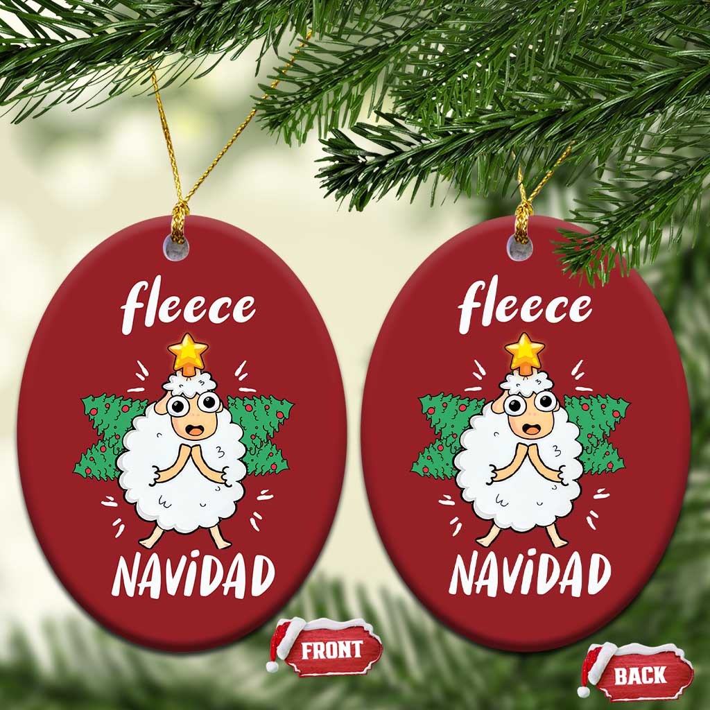 Funny Xmas Christmas Ornament Fleece Navidad Cute Sheep Christmas Tree TS09