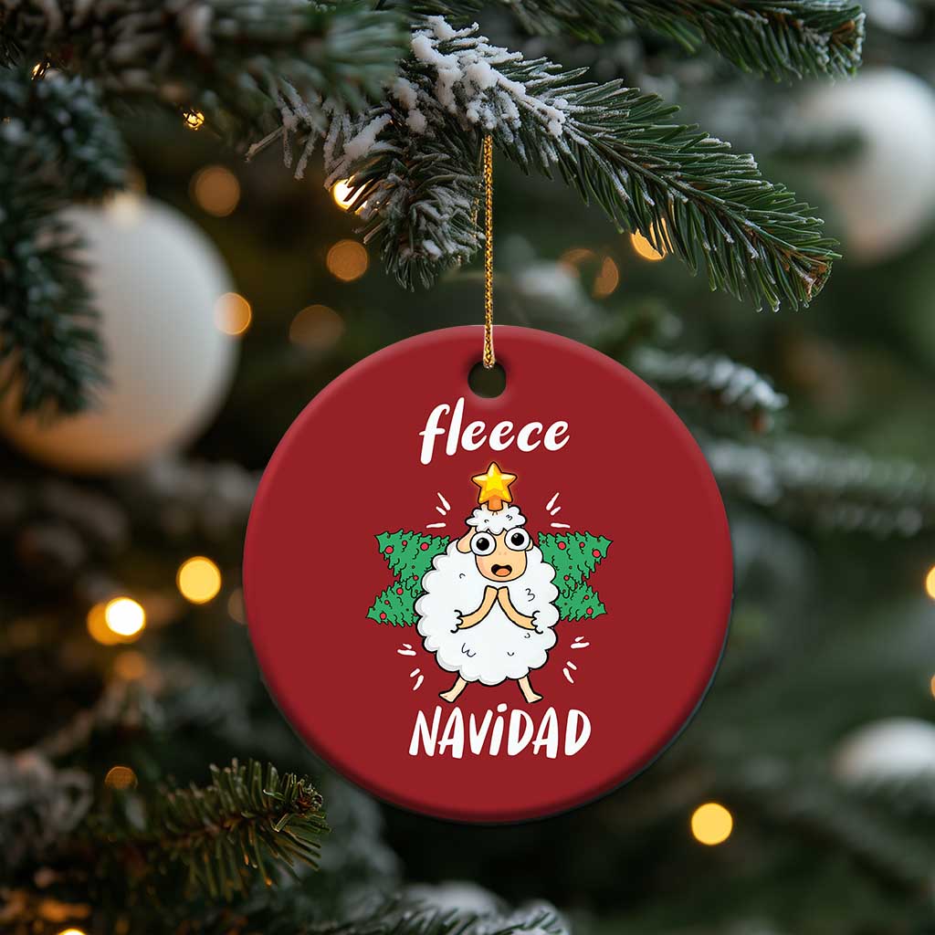 Funny Xmas Christmas Ornament Fleece Navidad Cute Sheep Christmas Tree TS09