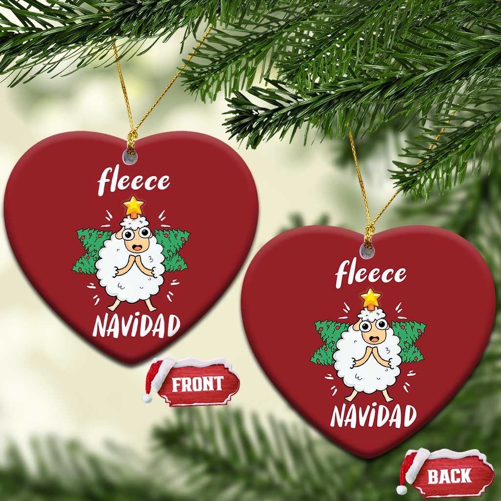 Funny Xmas Christmas Ornament Fleece Navidad Cute Sheep Christmas Tree TS09