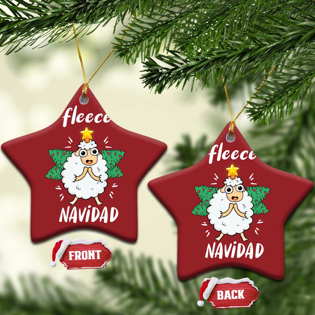 Funny Xmas Christmas Ornament Fleece Navidad Cute Sheep Christmas Tree TS09
