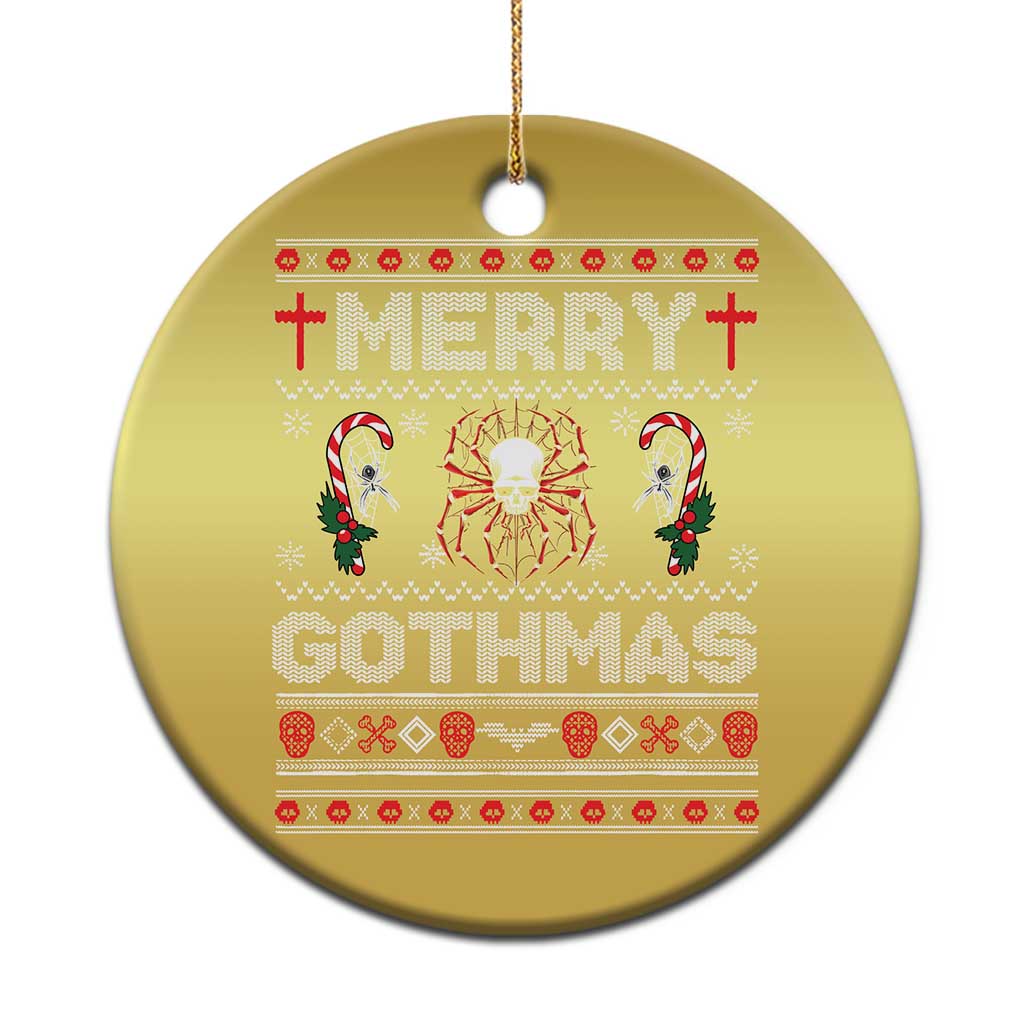 Merry Gothmas Goth Christmas Spider Skulls Christmas Ornament TS09
