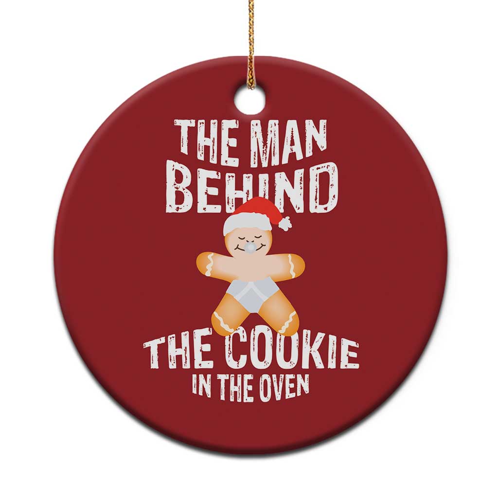 Xmas Pregnancy Christmas Ornament The Man Behind The Cookie In The Oven Gingerbread Baby TS09